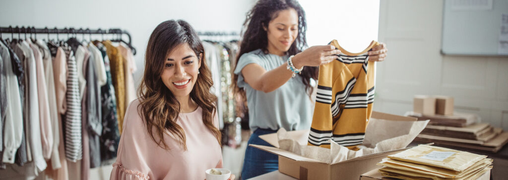 women running a small business