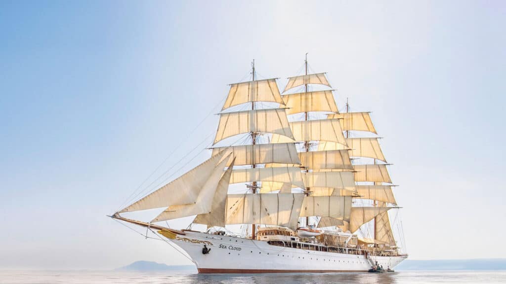 Sea Cloud on the ocean