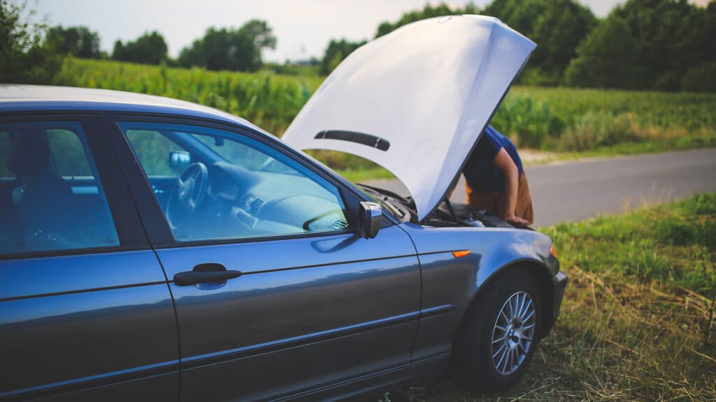 person looking under the hood