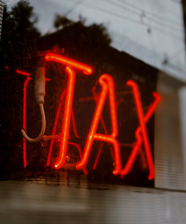 Tax sign