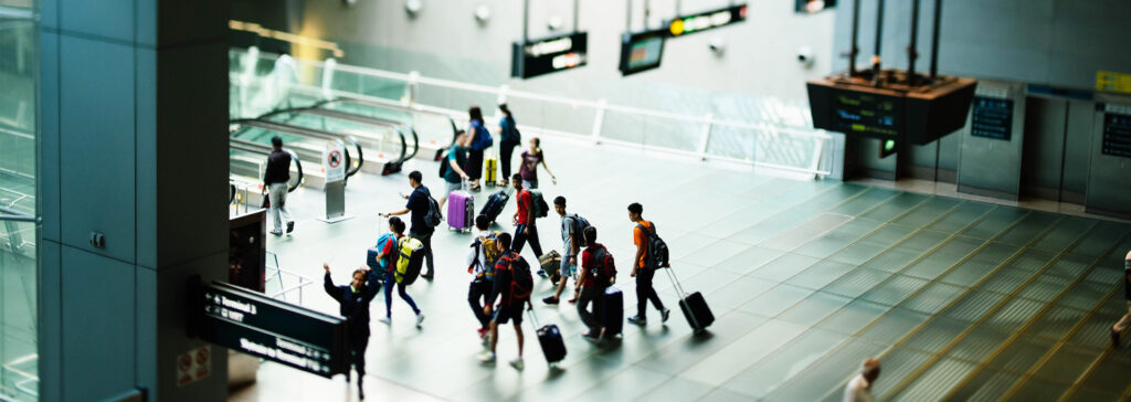 people in airport