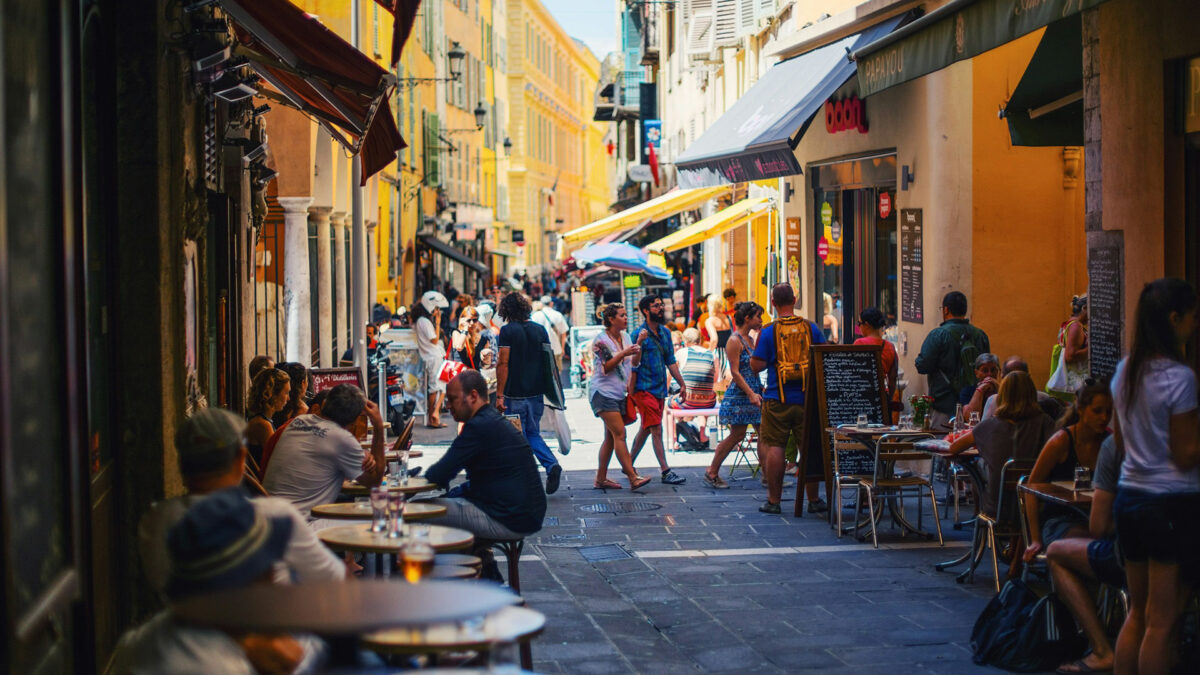 tourists in France