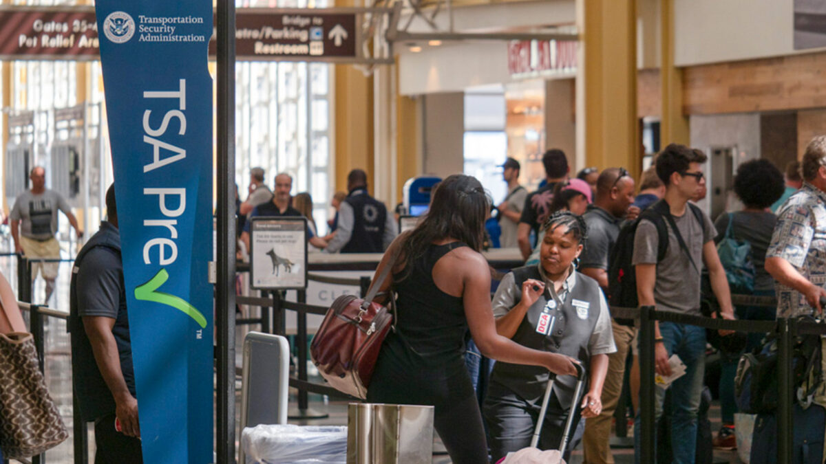 TSA precheck at Reagan Airport